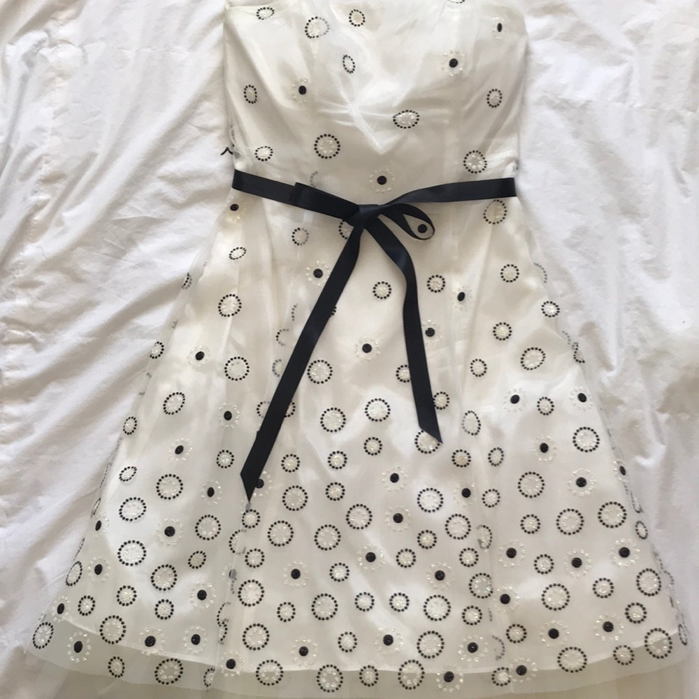 Strapless sparkly occasion dress worn once EUC